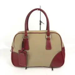 PRADA プラダ トートバッグ レッド ベージュ レディース ブランド