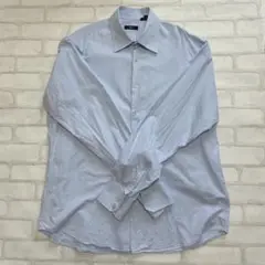 【HUGO BOSS /ヒューゴボス】水色 ストライプ 長袖 シャツ メンズ