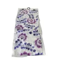 yw15 未使用タグ付き Preta Yukata 浴衣 花柄 パープル×ブルー