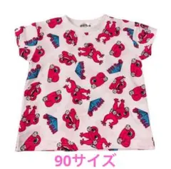 新品タグ付き　けけちゃま総柄Ｔシャツ ライト ピンク　90サイズ