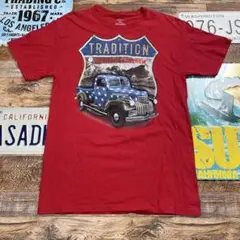 Patrioticアメ車 ホットロッド 星条旗 トラック Tシャツ