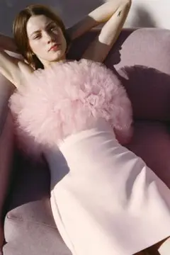 新品未使用　ZARA 2025年　ボリュームチュールショートワンピース
