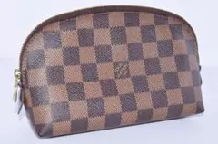 Louis Vuitton ダミエ N47516 コスメ ポーチ レッド