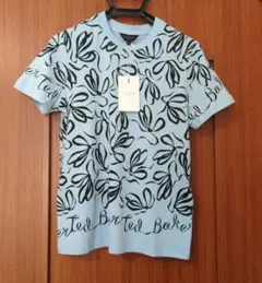 TED BAKER 水色 リボン柄 Tシャツ サイズ0