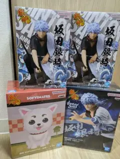 【新品・未開封品】銀魂 フィギュア3体と定春1体の４体セット