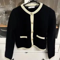 Mango バイカラー　厚手カーディガン