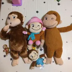 おさるのジョージ ぬいぐるみ 5体セット