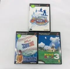 PS2 ソフト みんなのゴルフ プロ野球 スノーボード　ケ7