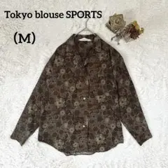 Tokyo blouse SPORTS 幾何学模様 シャツ（M）クラシカルレトロ