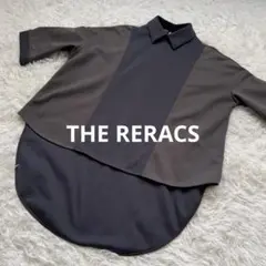 【美品】THE RERACS ザ リラクス 襟付き半袖シャツブラウス