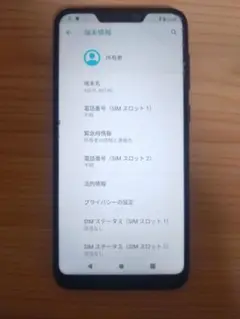 ASUS　ZenFone Max (M2)ASUS _X01AD ブルー 本体