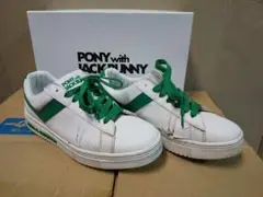 JACKBUNNY スパイクレスシューズ 白×緑 27cm ￥17600 箱付