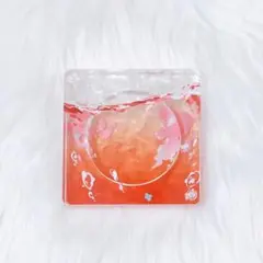 57mm用 缶バッジアクリルフレーム レッド