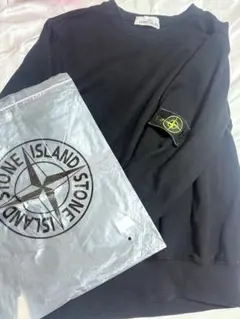 STONE ISLAND ブラック トレーナー