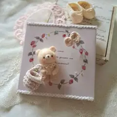 羊毛フェルト☺︎ アートパネルアレンジ