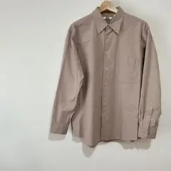UNIQLO ブロードレギュラーカラーシャツ（長袖）ピンク