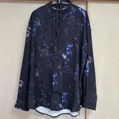 HARE 花柄 長袖シャツ 黒　メンズサイズF