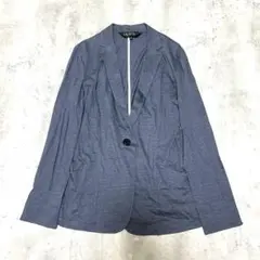INDIVI ジャケット 一つボタン リヨセル混 キレイめ キャリア