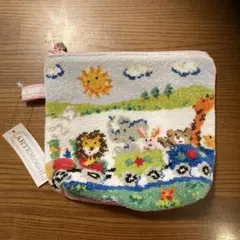 フェイラー風ポーチ（ARTEMOLOGI 動物刺繍ポーチ）カワサキ