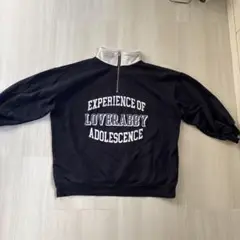 LOVE RABBY ブラック トレーナー 160