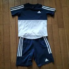 adidas スポーツウェア サイズ120 ネイビー/ホワイト