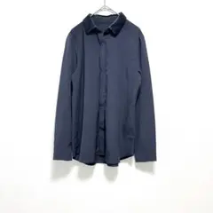 イノウェーブ　長袖シャツ　紺色ブラウス