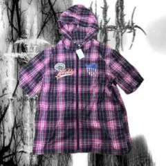00's archive deadstock 半袖シャツパーカー y2k 平成