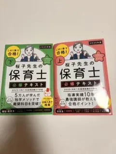 桜子先生の保育士必修テキスト 2025年版 上下セット