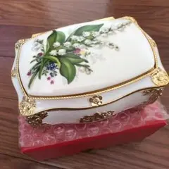 ＊サンキョー　オルゴール　♪星に願いを　アンティーク　すずらん　鈴蘭