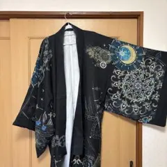 大衆演劇 立役 洋柄 着物 正絹 帯セット