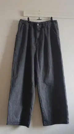 PUBLUX ¥6,996 ワイドタックデニムパンツ