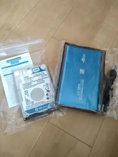 美品 WD Blue 320GB HDD + 外付けケースセット