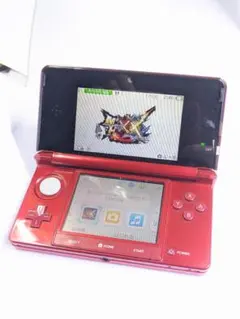 ニンテンドー3DS フレアレッド 本体 2GB SDカード付き