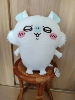 【新品未使用】ちいかは ビッグホワイトの可愛いキャラクターぬいぐるみ