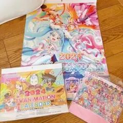 未使用品　2024年　プリキュア など　カレンダー　3点セット