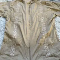 Guayabera ガイヤベラ　キューバシャツ　ジップアップ　90s 80s
