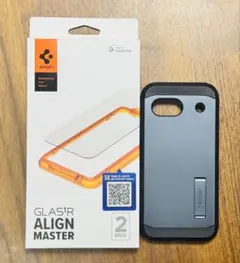 Pixel 8a ケース＋ガイド枠付きガラスフィルム１枚Spigen