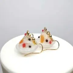 しろくまくん、かき氷、しろくま、フルーツ、ピアス、イヤリング