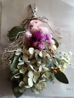 ⑦　ナチュラルスワッグ　ドライフラワー