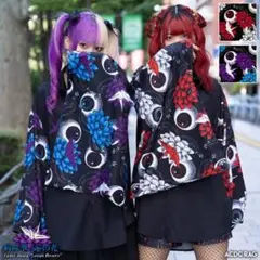 ハスノハナ キモノシャツ ブルー