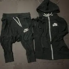 Nike ダークグレー ジャージ上下セット　上L 下M