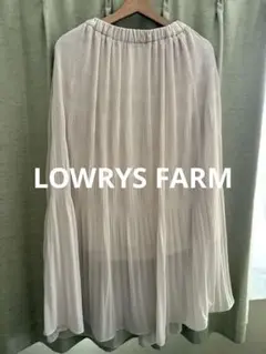 LOWRYSFARM マジョリカ ロング スカート プリーツ フレア