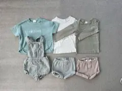 オーガニックコットン ベビー服などセット 12-18M
