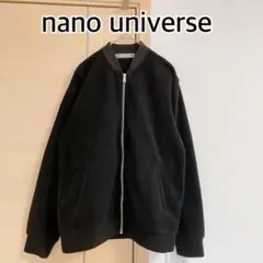 nano universe ナノユニバース　ブルゾンジャンパー　ブラック
