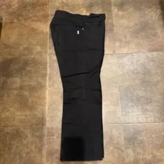mando 和紙 100% ブラック 微 フレアパンツ サイズ2 マンド