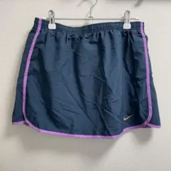 NIKE ナイキ ランニングスカート ネイビー Lサイズ マラソン トレーニング