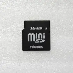 東芝 miniSDカード 16MB 1枚