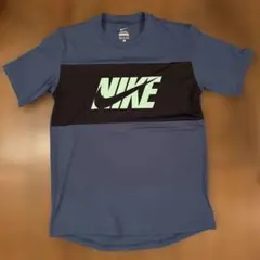 Nike ロゴプリント Tシャツ 170cm ネイビー/ブラック　ラッシュガード