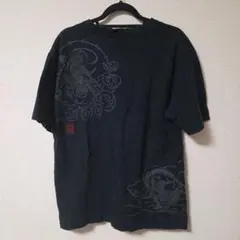 絡繰魂 KARAKURI TAMASHII　風神雷神　シャツ　黒　ブラック