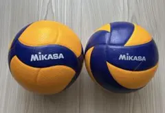 Mikasa V400W&MVA400 2球 バレーボール 4号検定球 中学生